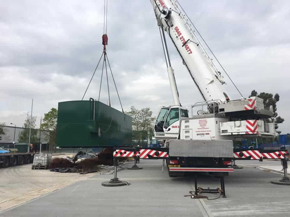 Tank Delivery for a major London site